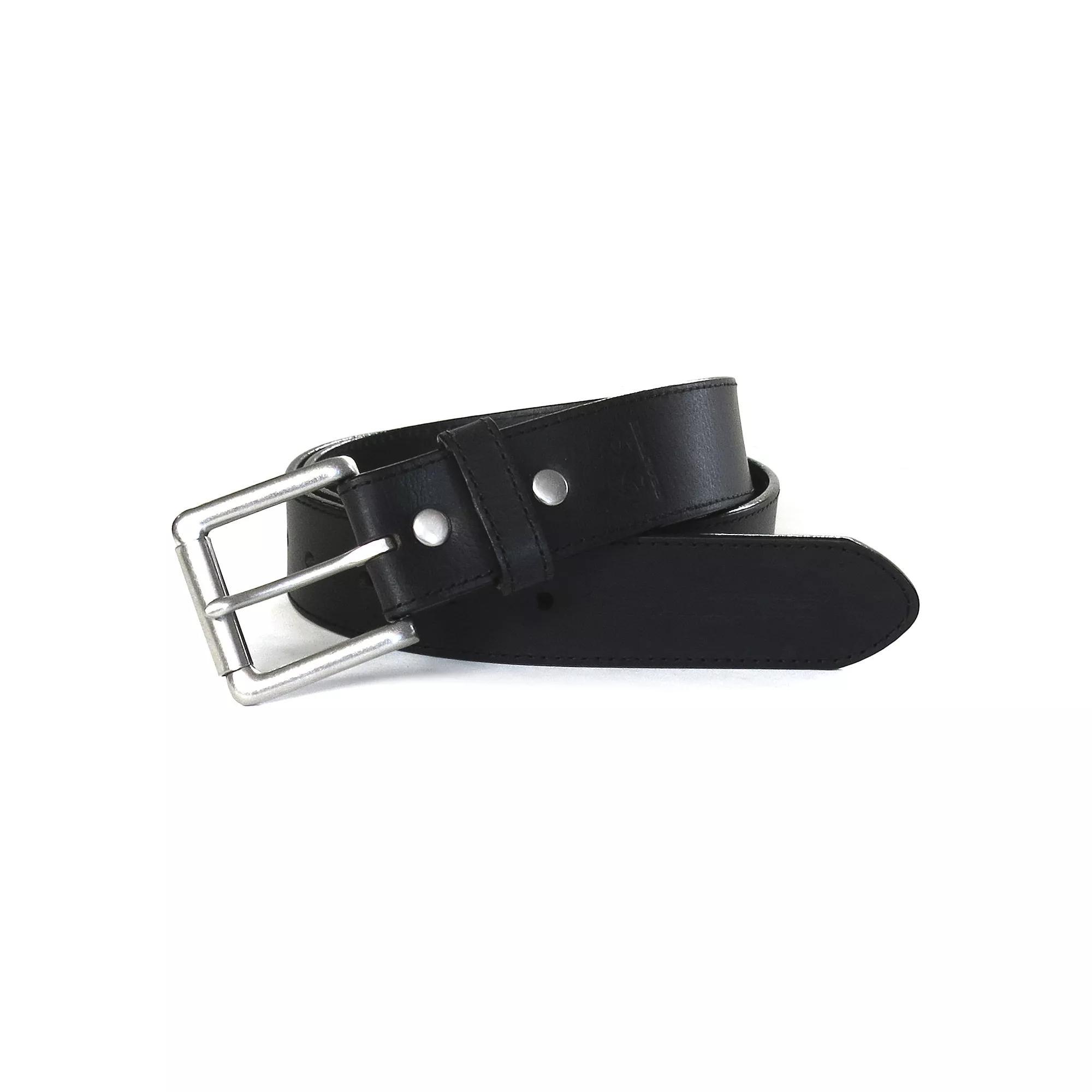 Men's Realtree Stitched Black Leather Belt, Size: 38 Product Image