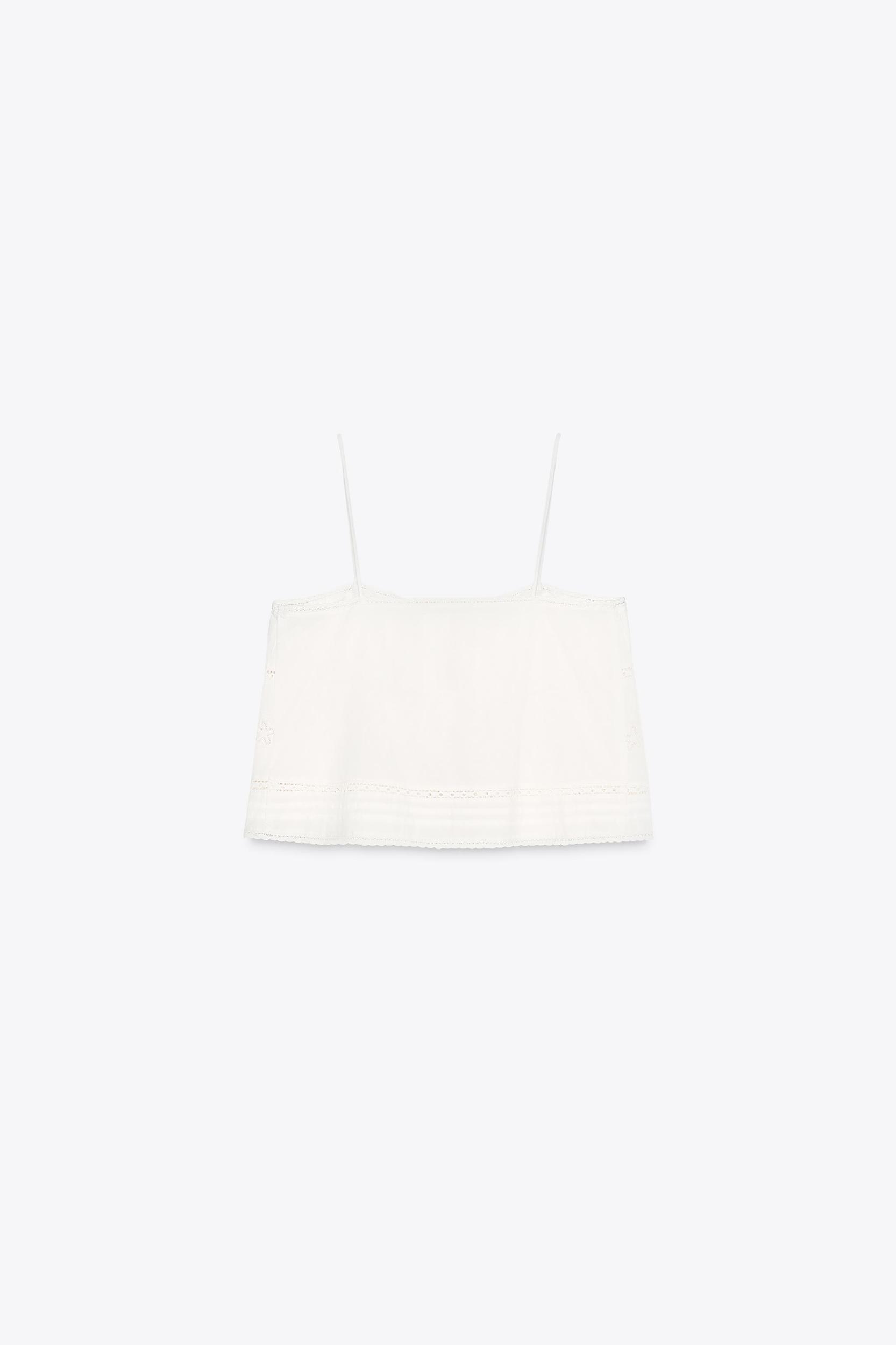 EMBROIDERED TIE TOP Product Image