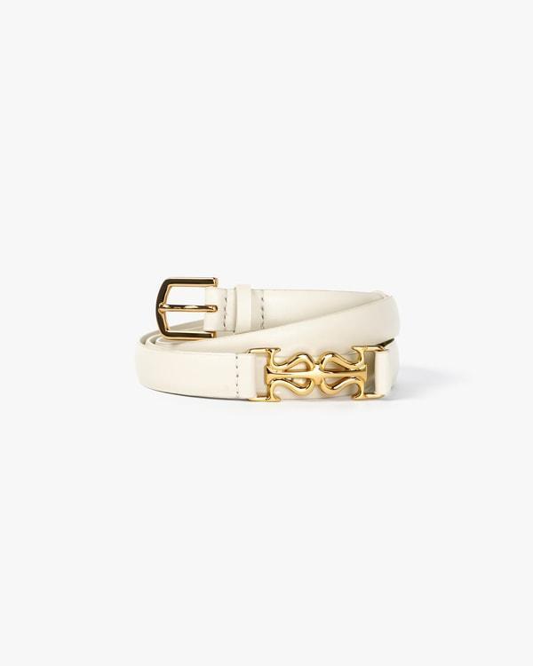 LS Clasp Leather Skinny Belt Product Image