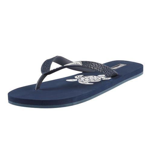 Vilebrequin Men's Turtle Beach Flip Flops in Marine 2 at Nordstrom, Size 10 Product Image