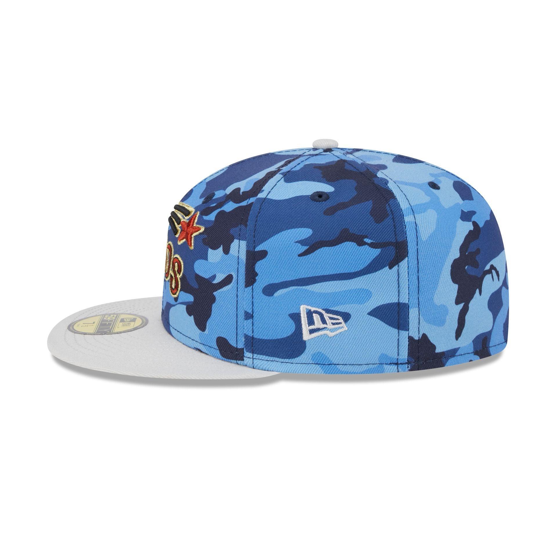 Houston Astros Blue Camo 59FIFTY Fitted Hat Male Product Image