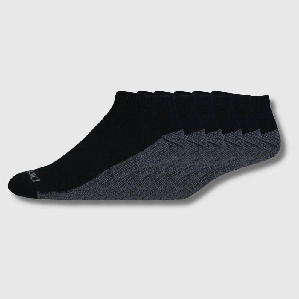 Dickies Men's 6pk Moisture Control Low-Cut Socks - Black 6-12: Midweight Knit, Tagless, Cotton Blend, Machine Washable Product Image