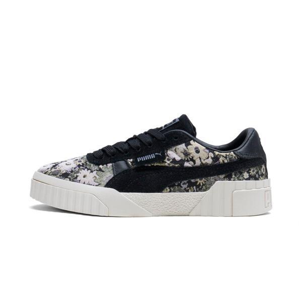 PUMA Cali OG Dark Floral Women's Sneakers in Black/Galactic Grey Product Image