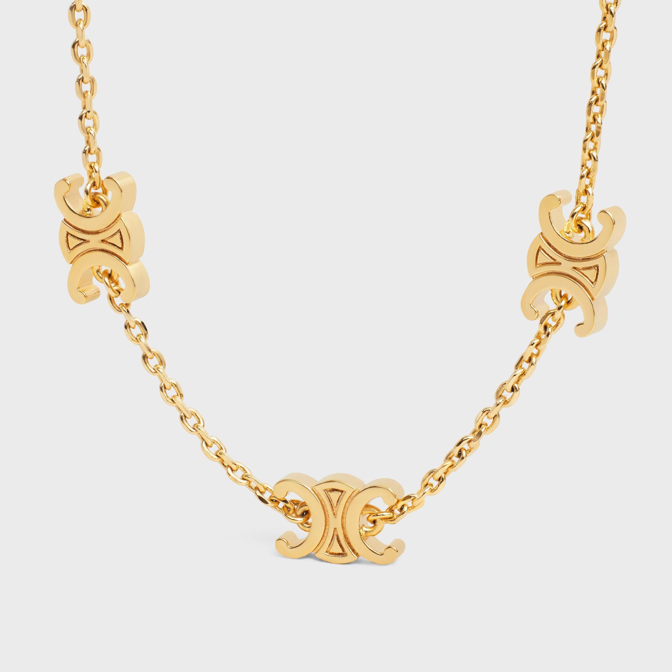 Triomphe Mini Triomphe Bracelet in Brass with Gold Finish Product Image