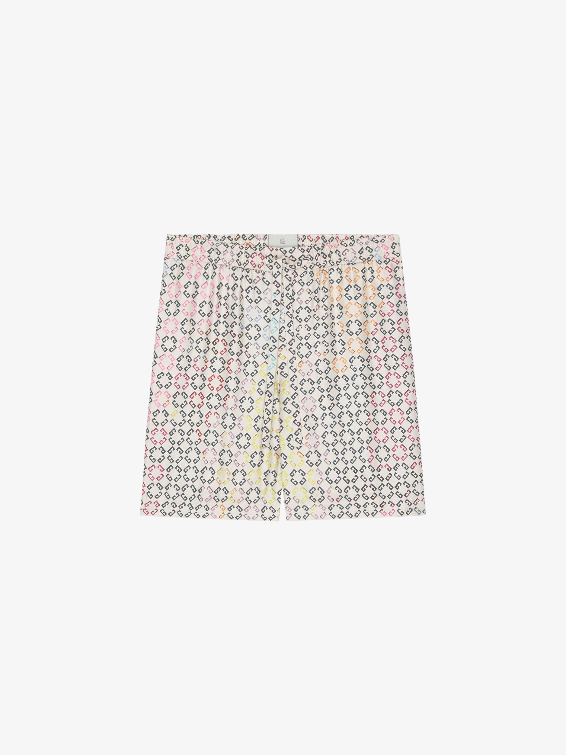 Multicolor pyjamas shorts in monogram 72 silk Product Image