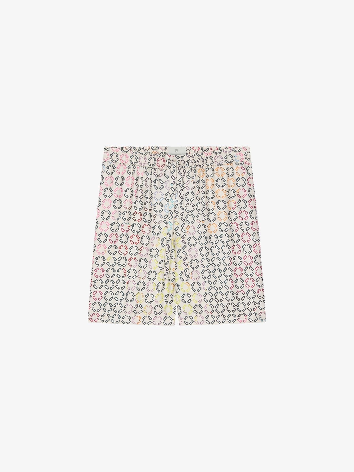 Multicolor pyjamas shorts in monogram 72 silk Product Image