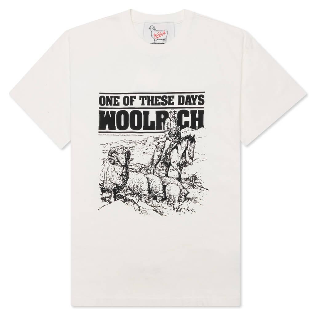 One Of These Days x Woolrich T-Shirt - Bone Male Product Image