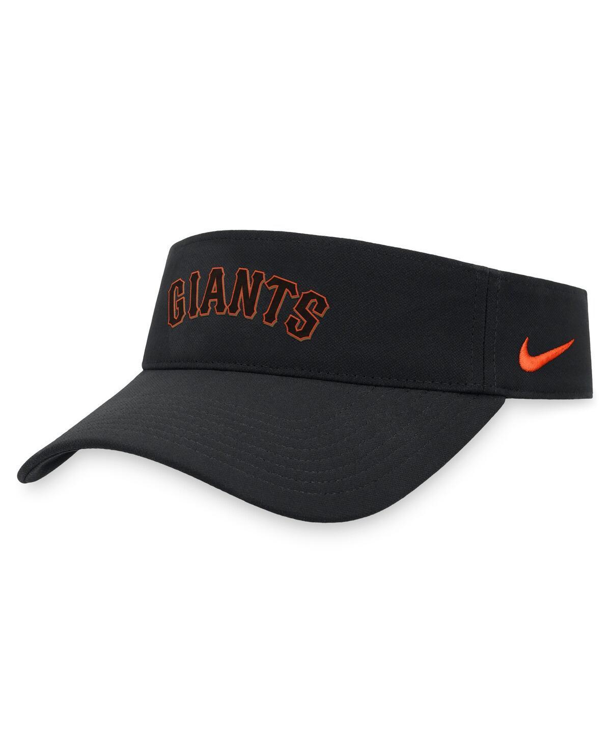 Men's Nike Black Miami Marlins Wordmark Performance Adjustable Visor Product Image