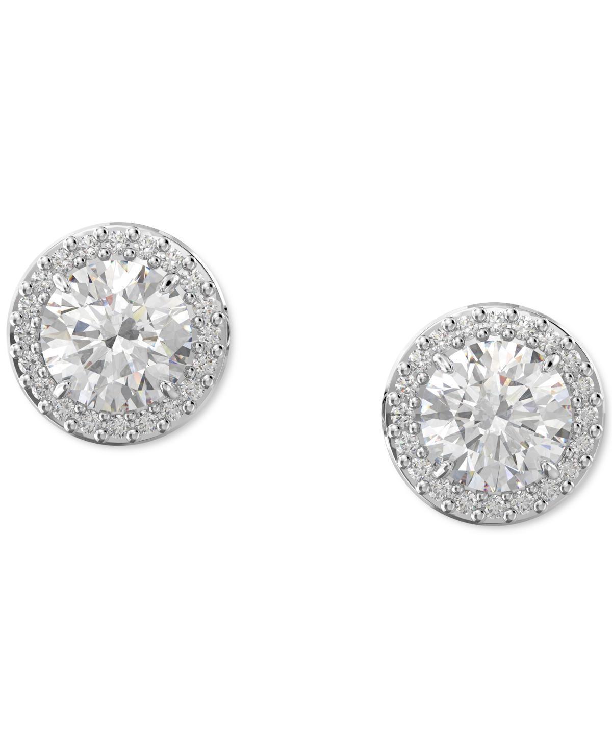 Swarovski Constella Halo Round Crystal Cut Stud Earrings Product Image