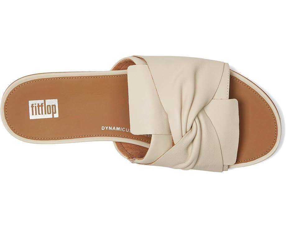 Gracie Crystal Maxi-Buckle Leather Slides Product Image