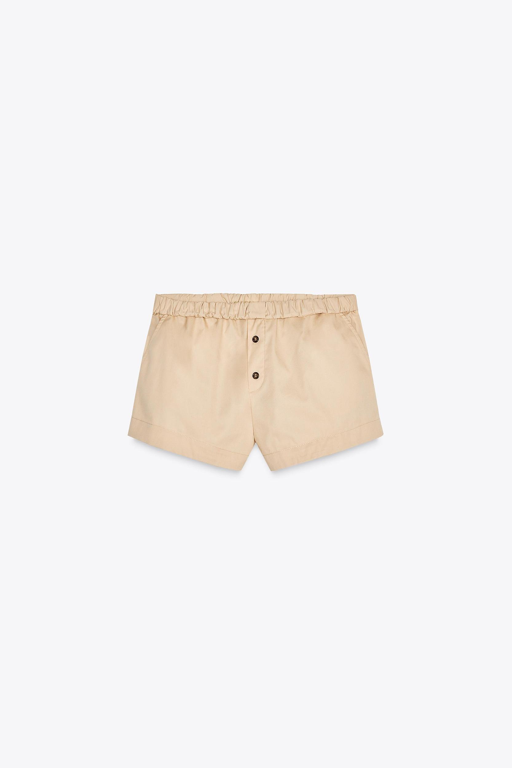FOLD-OVER WAIST MINI SHORTS Product Image