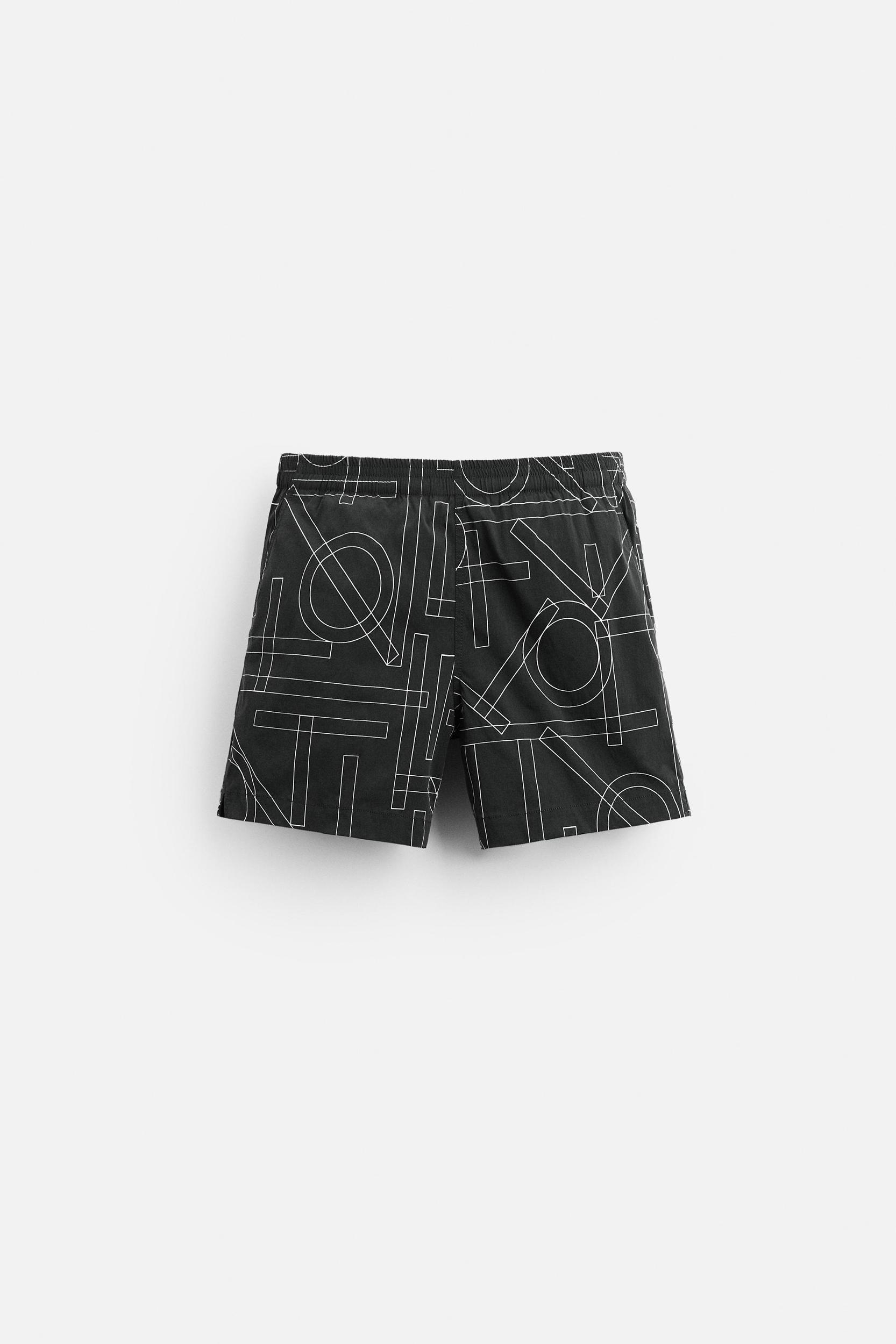 STRUCTURED REGULAR SWIM SHORTS Product Image