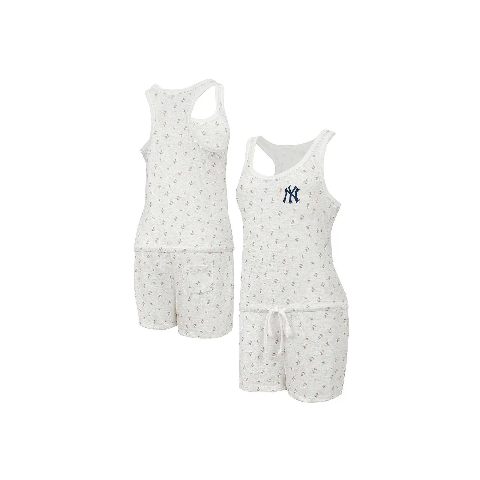 Women's Concepts Sport Cream Philadelphia Phillies Gardner Hacci Knit Romper, Size: Small, Beige Product Image