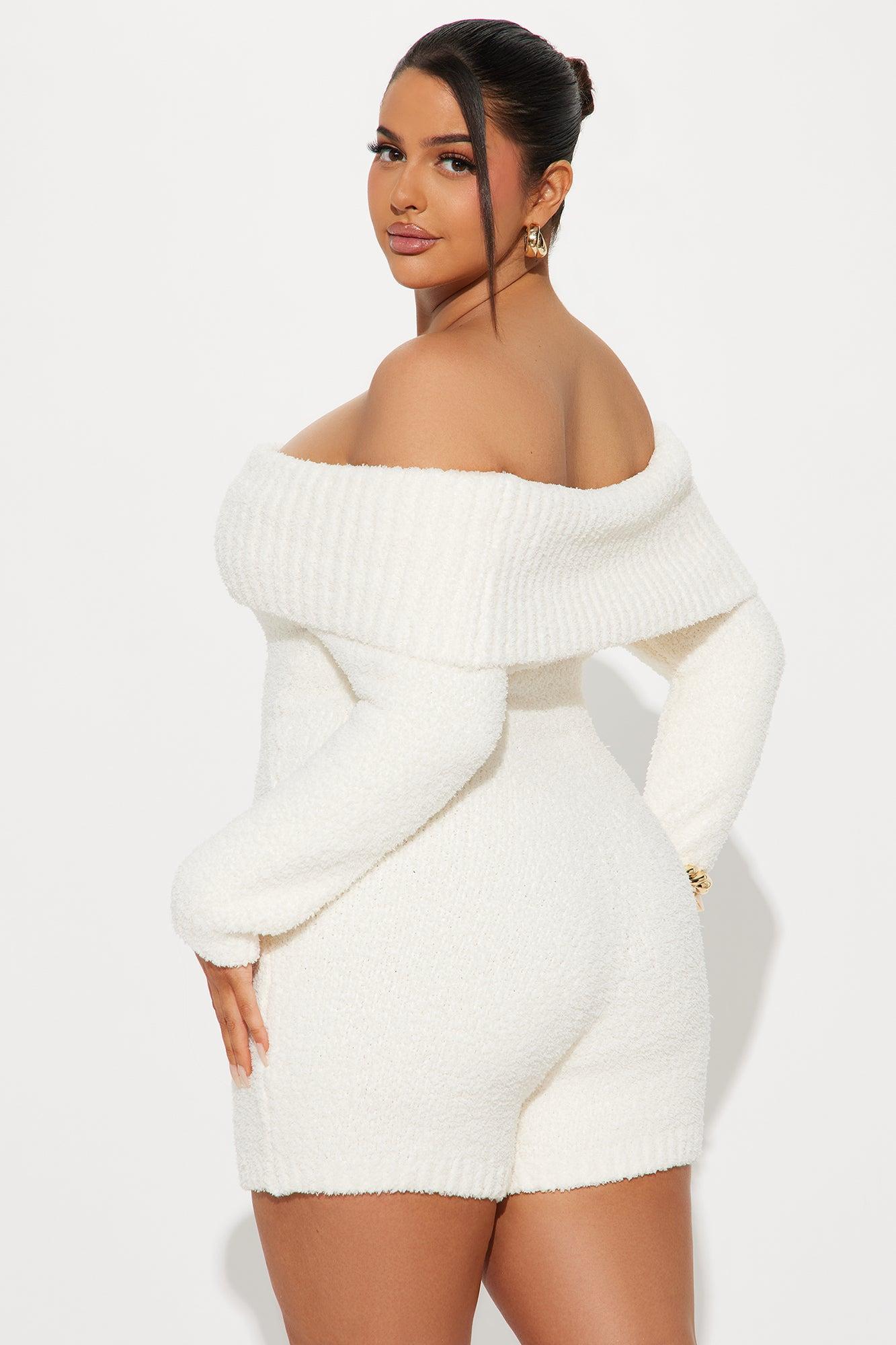 Time Well Spent Cozy Romper - Ivory Product Image