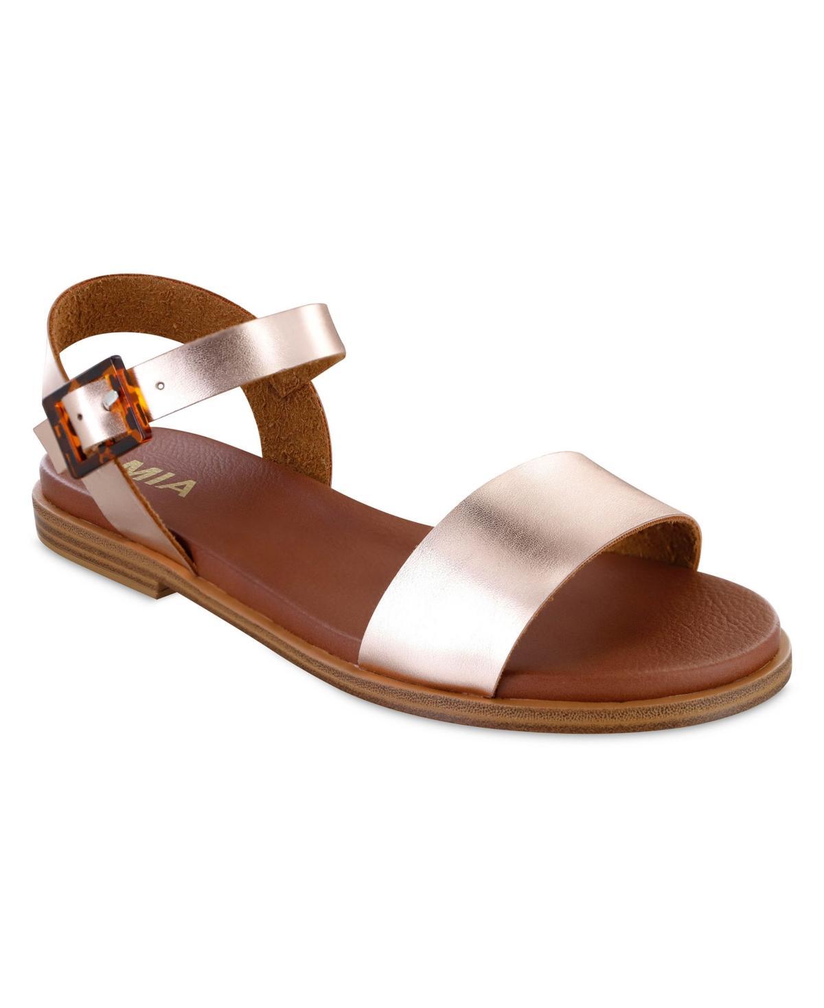 Mia Womens Peyton Round Toe Flat Sandals Product Image