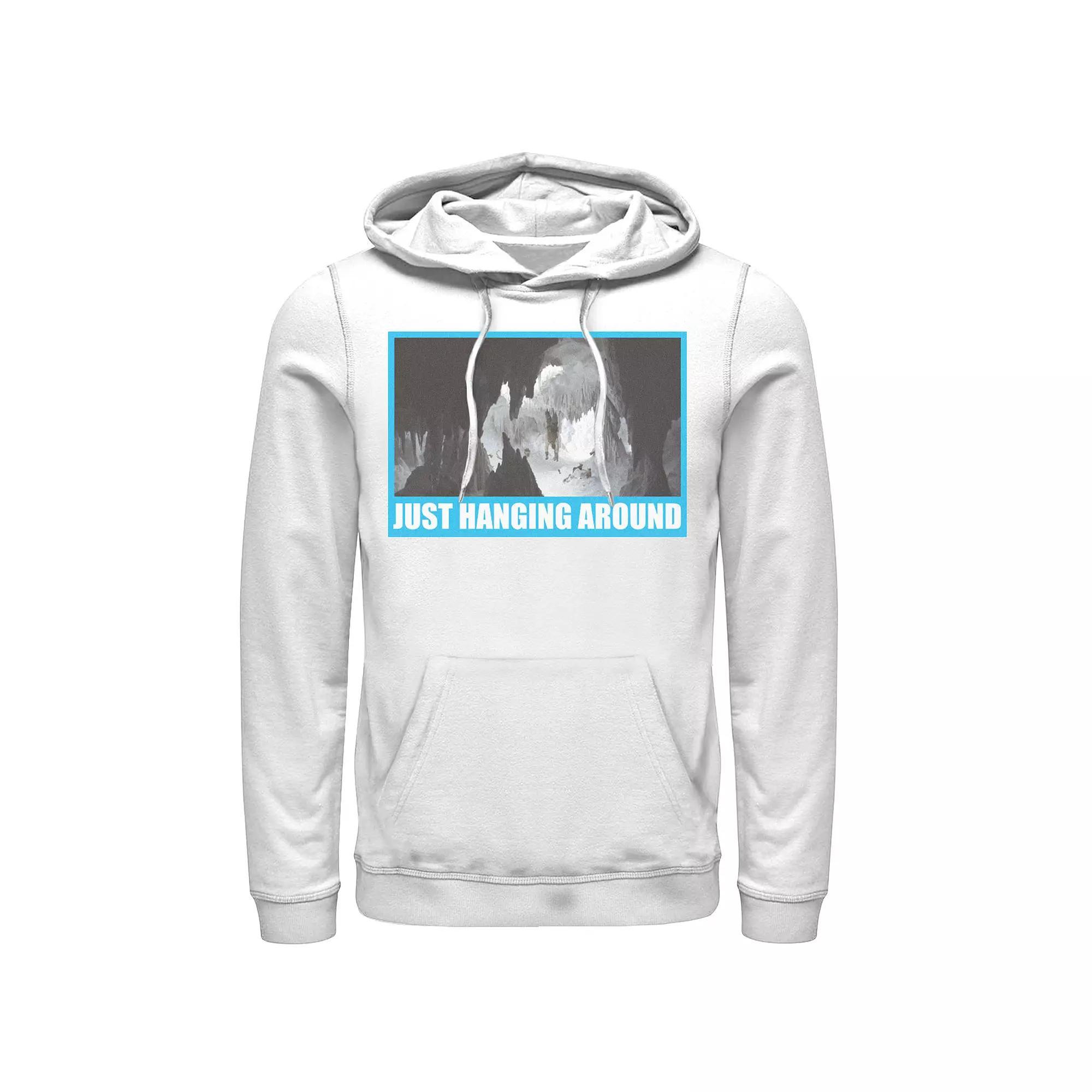Men's Star Wars Luke Skywalker Just Hanging Around Hoodie, Size: Medium, White Product Image