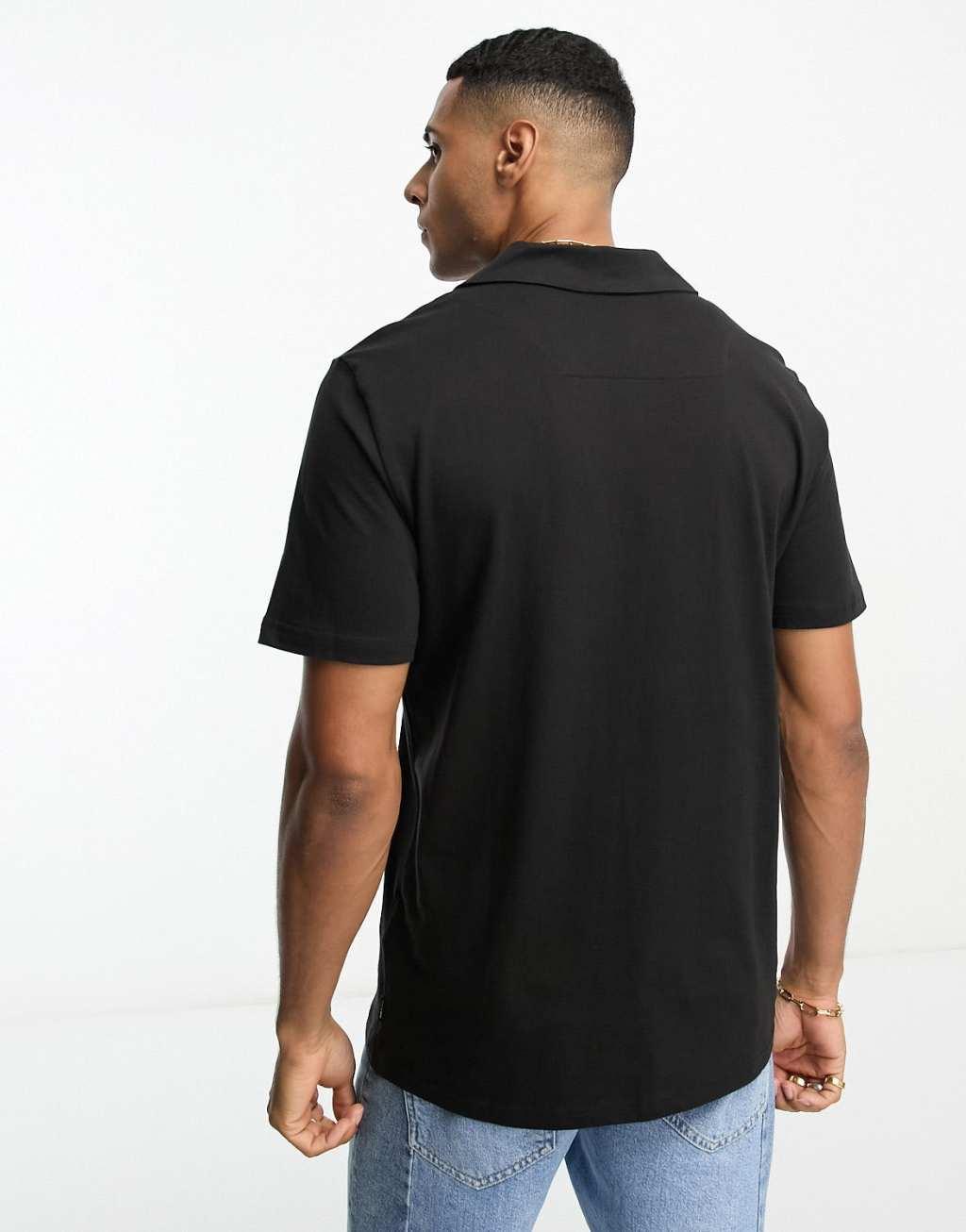 Only & Sons revere polo in black Product Image