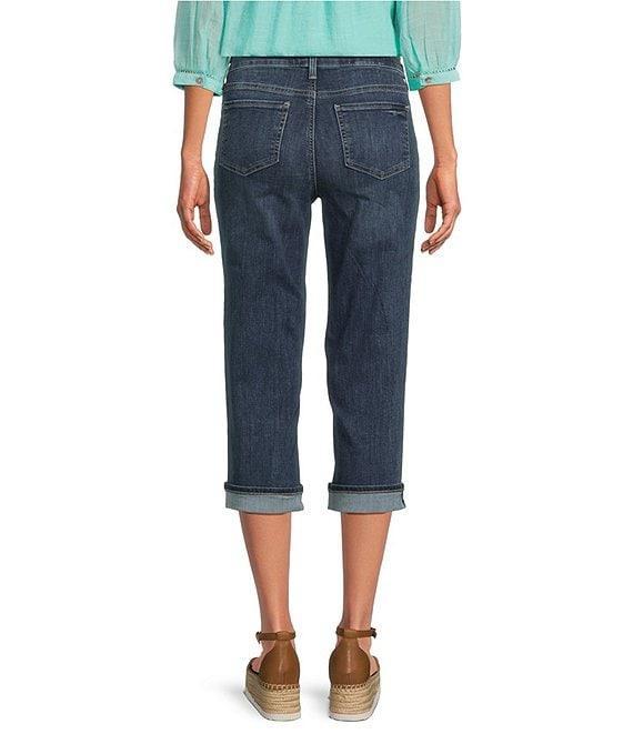 NYDJ Petite Size Marilyn Cuffed Cool Embrace® Lift Tuck® Capri Denim Jeans Product Image