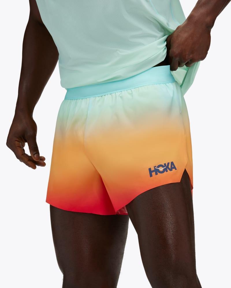 HOKA Men's Race Day Split Short in Black, Size Small Product Image
