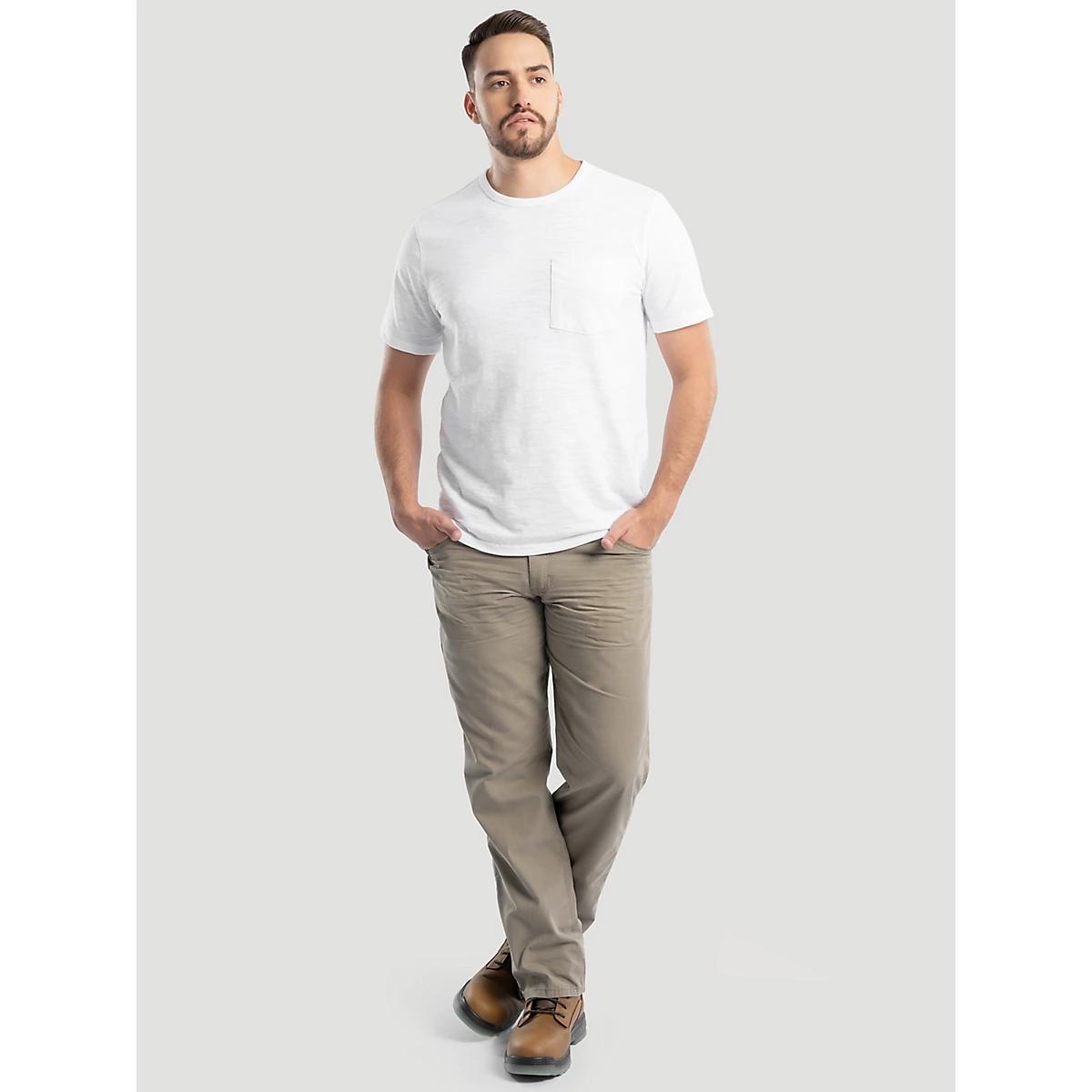 Men's Slub Knit Pocket T-Shirt in Bright Product Image