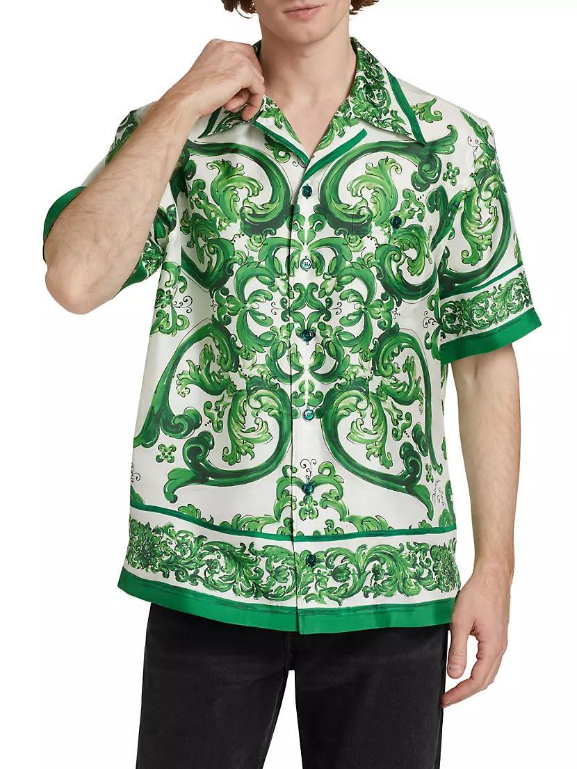 Majolica Silk Camp Shirt Product Image