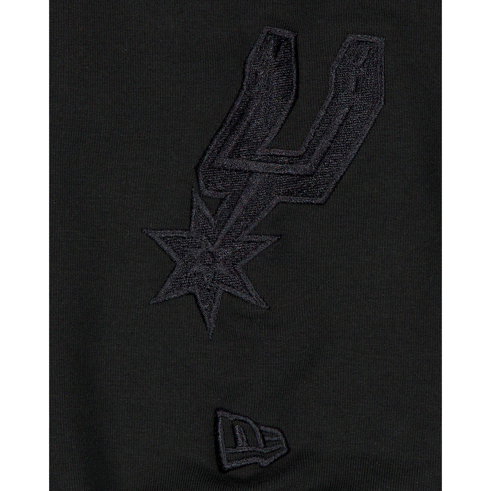 San Antonio Spurs Black on Black Logo Select Hoodie Male Product Image