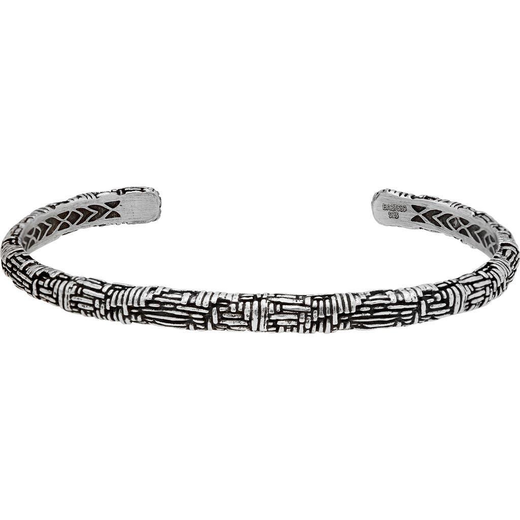 Mens Artisan Woven Texture Cuff Bracelet Product Image