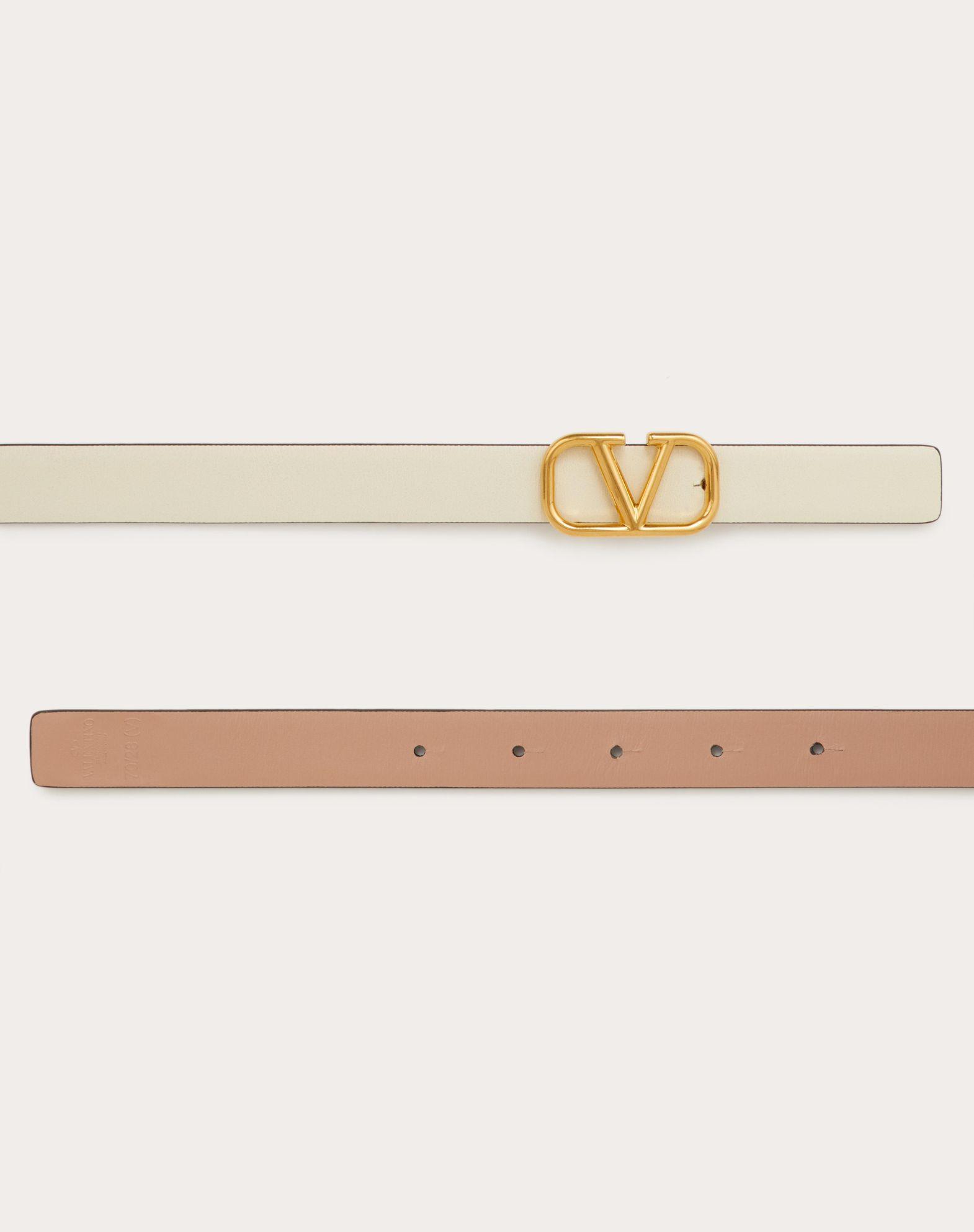 Reversible Vlogo Signature Belt In Glossy Calfskin 20 Mm Product Image