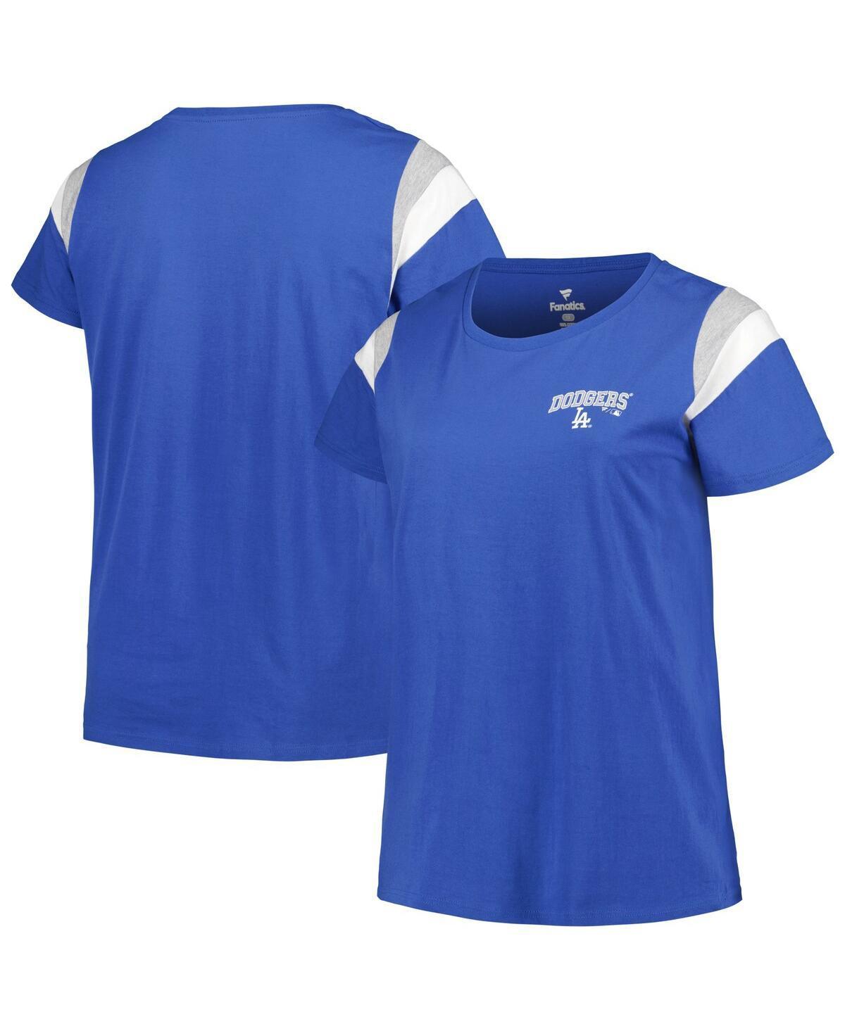 Women's Profile Royal Los Angeles Dodgers Plus Size Scoop Neck T-Shirt, Size: 2XL, Blue Product Image