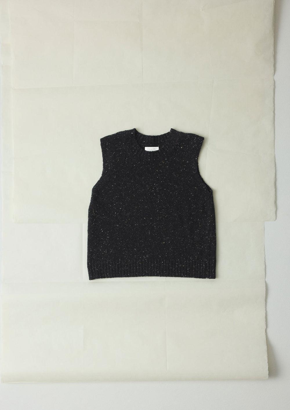 Donegal Merino Tank | Graphite Product Image