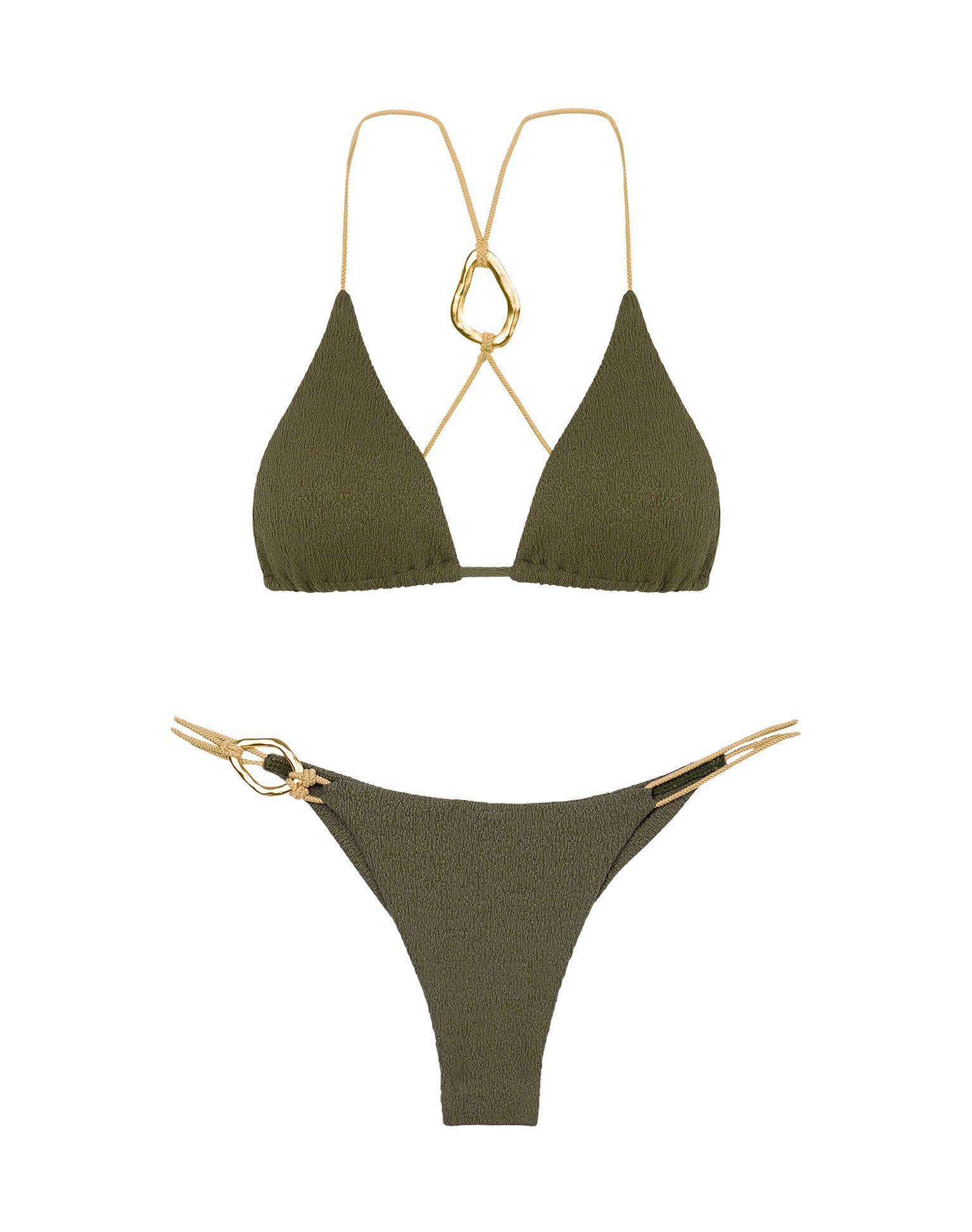 Firenze Adalia T Back Top - Evergreen Product Image