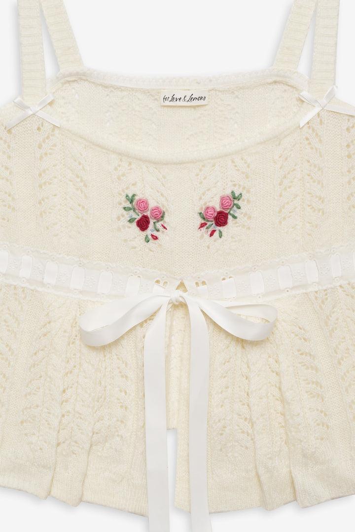 Nathalie Top — Ivory Product Image