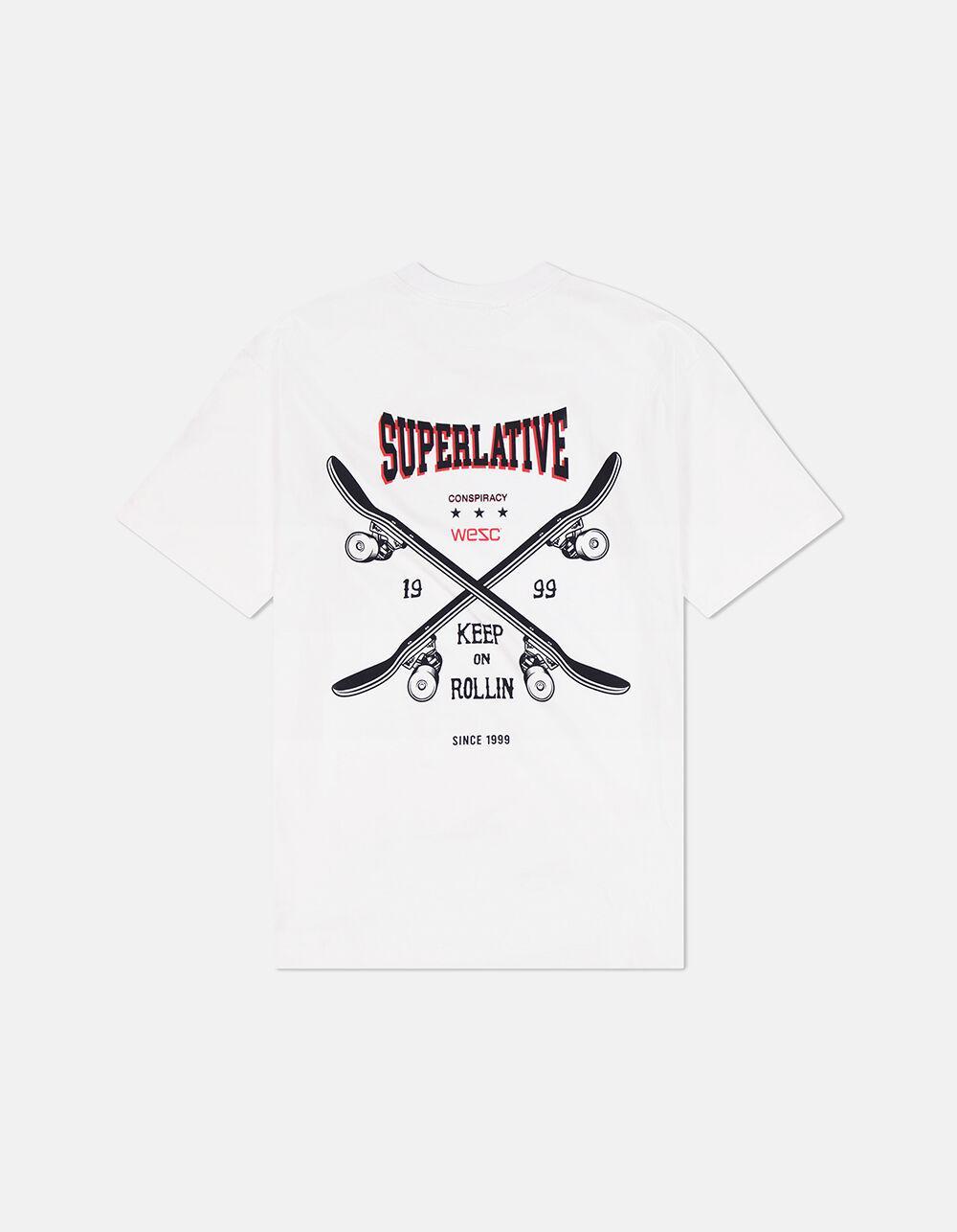 WESC Mason Keep Rollin Mens Tee - WHITE Product Image