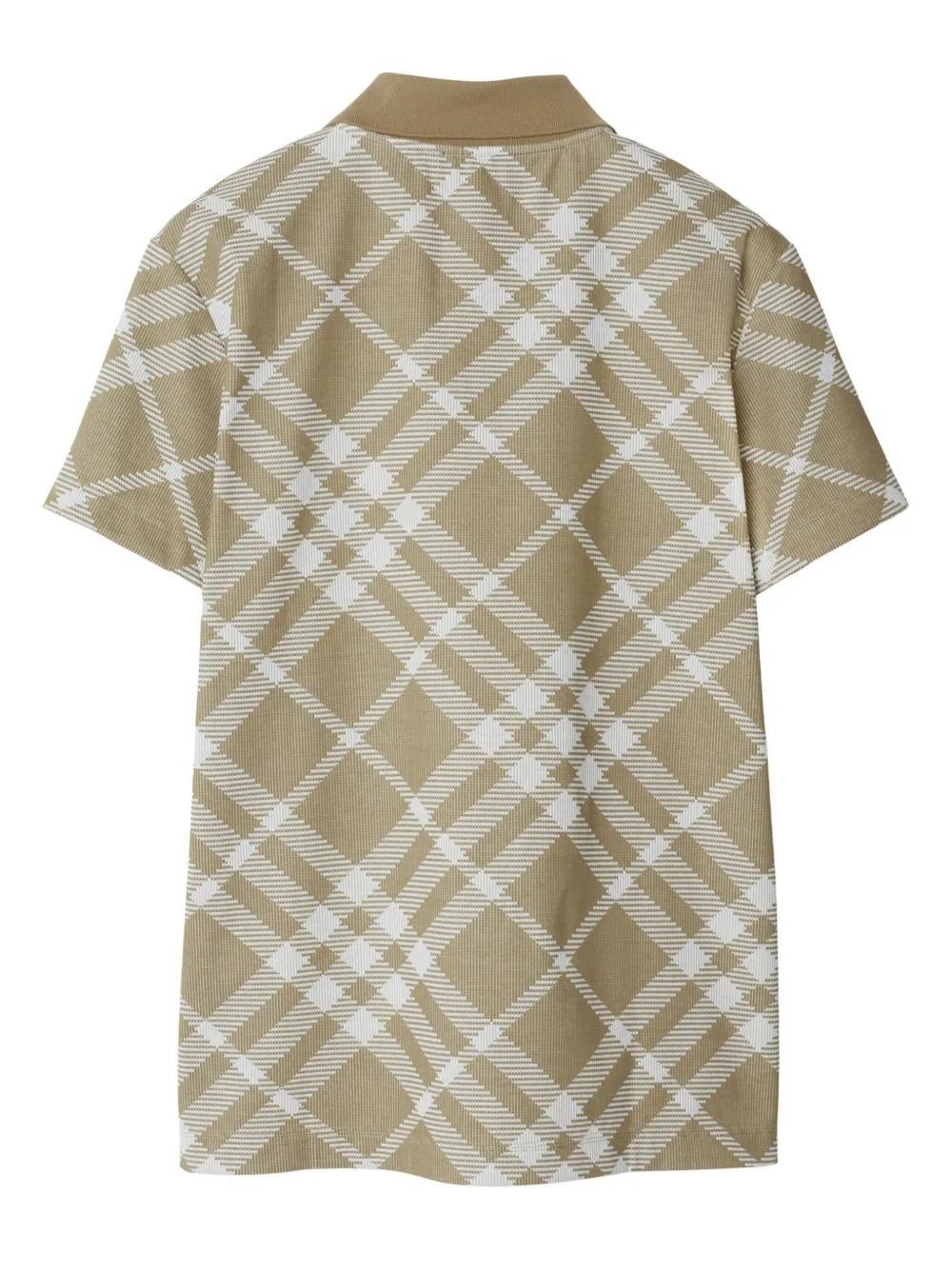 short sleeve cotton-blend polo Product Image