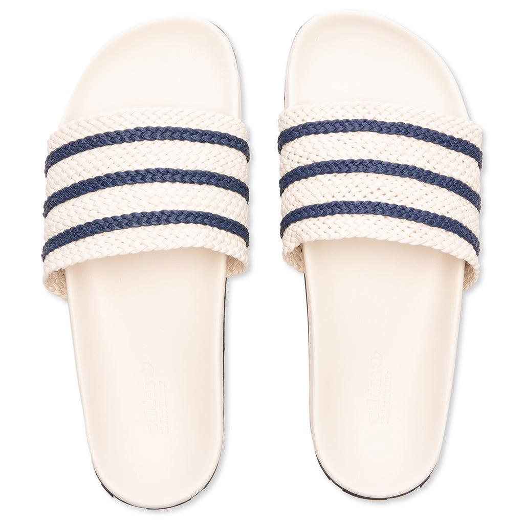 Adidas Originals x Wales Bonner Adilette - Wonder White/Night Indigo Male Product Image