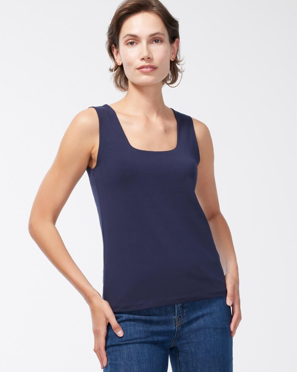 Ribbed High Neck Tank Product Image