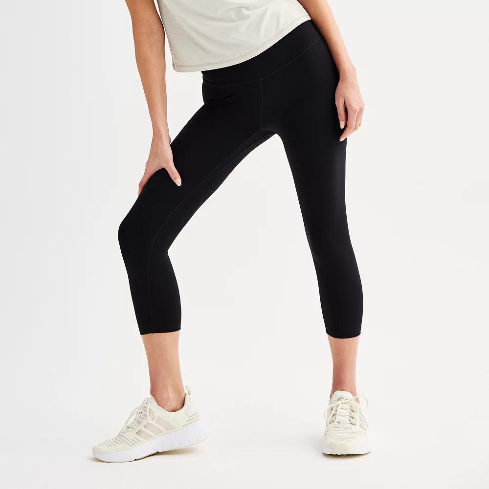 Women's FLX High-Rise Affirmation Capri Leggings, Size: XS, Mineral Black Product Image