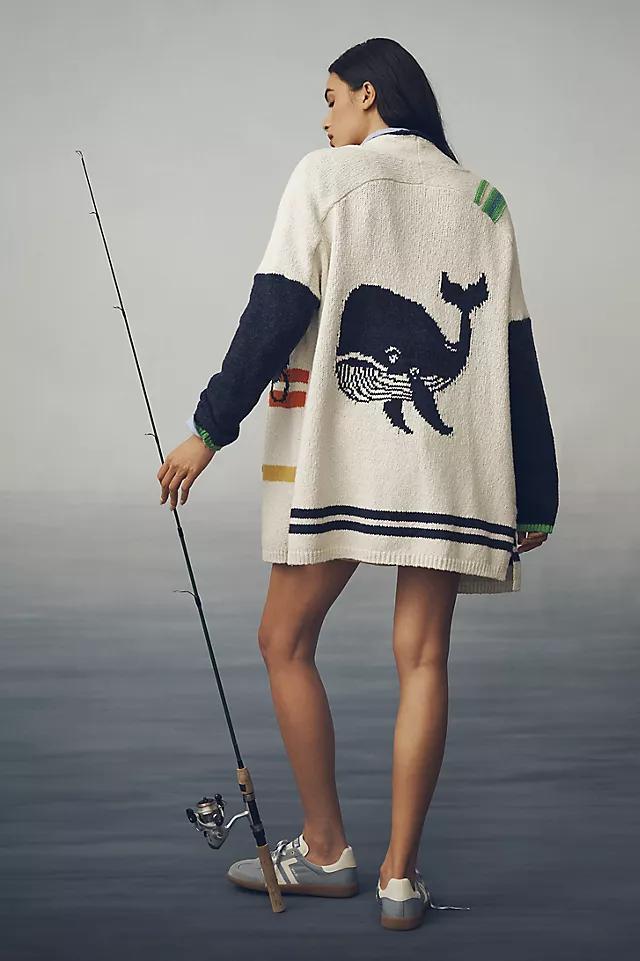 Maeve Nautical Buoy Cardigan Sweater Product Image