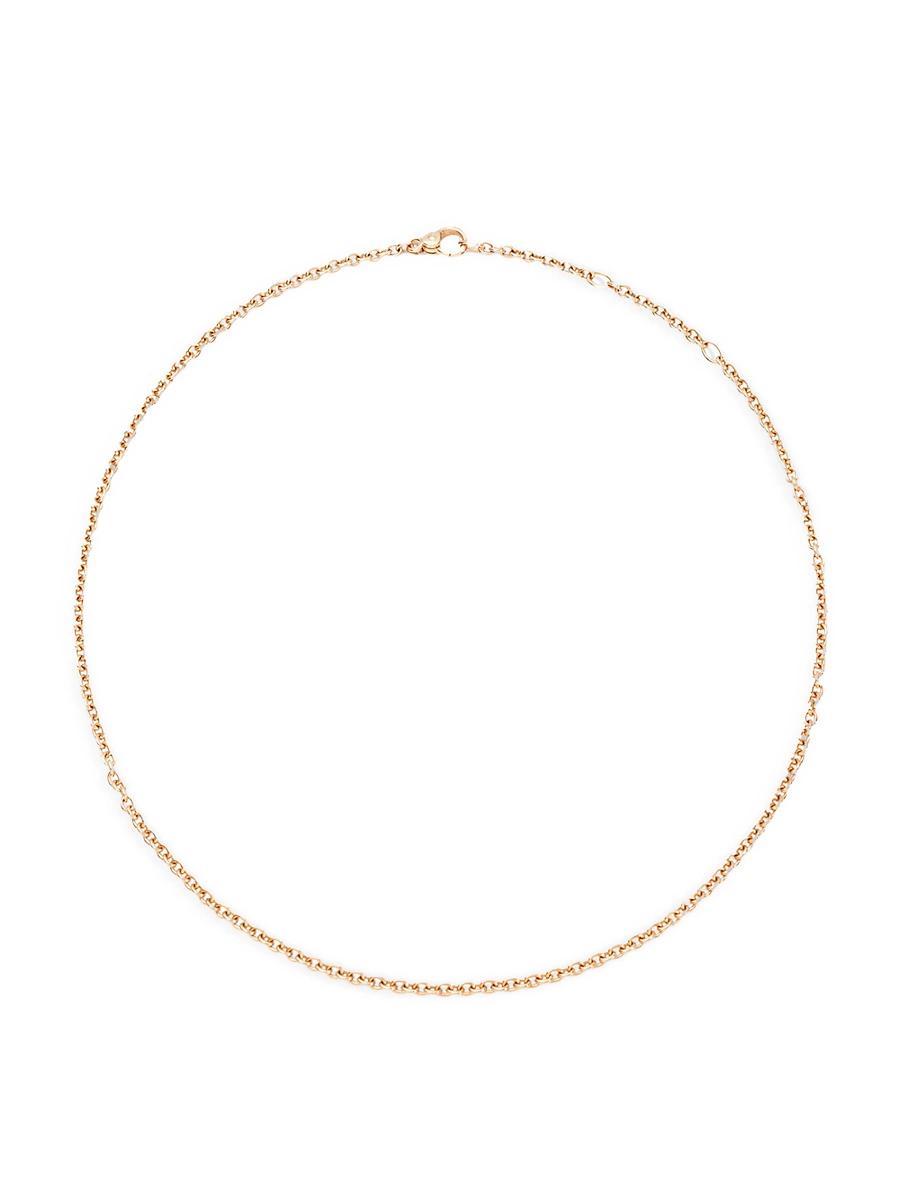 Womens 18K Rose Gold Chain Necklace Product Image