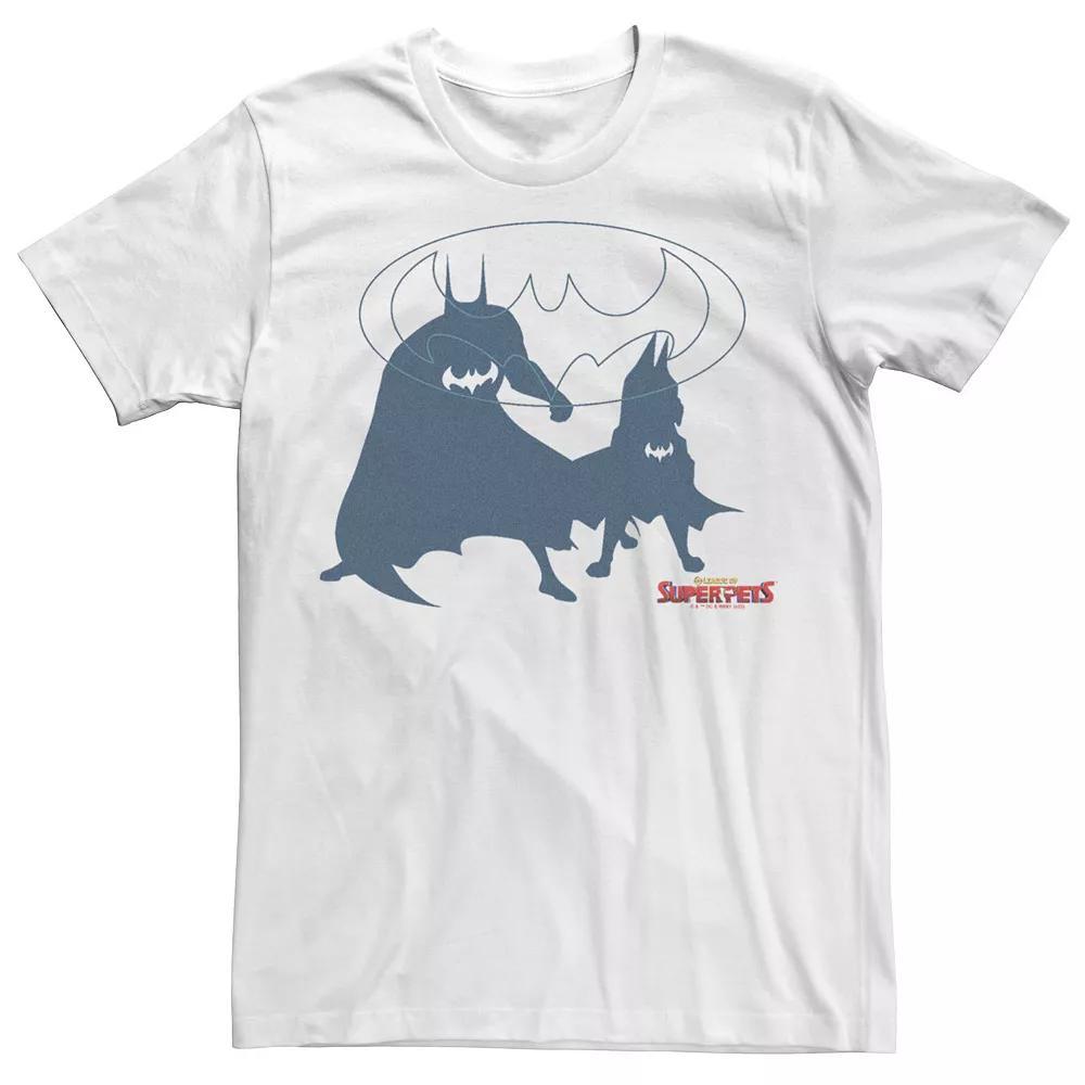 Men's DC Super Pets Super Bat Duo Tee, Size: XS, White Product Image