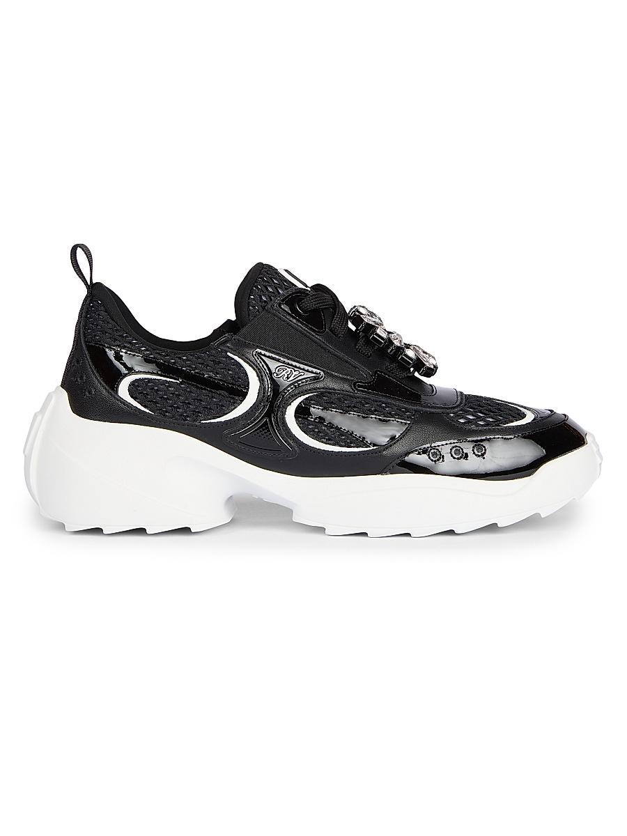 Womens Motor Run Strass Tech Neoprene Sneakers Product Image