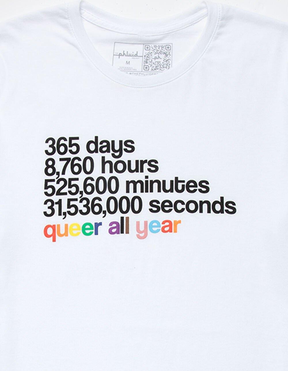 THE PHLUID PROJECT All Year Pride Tee - WHITE Product Image