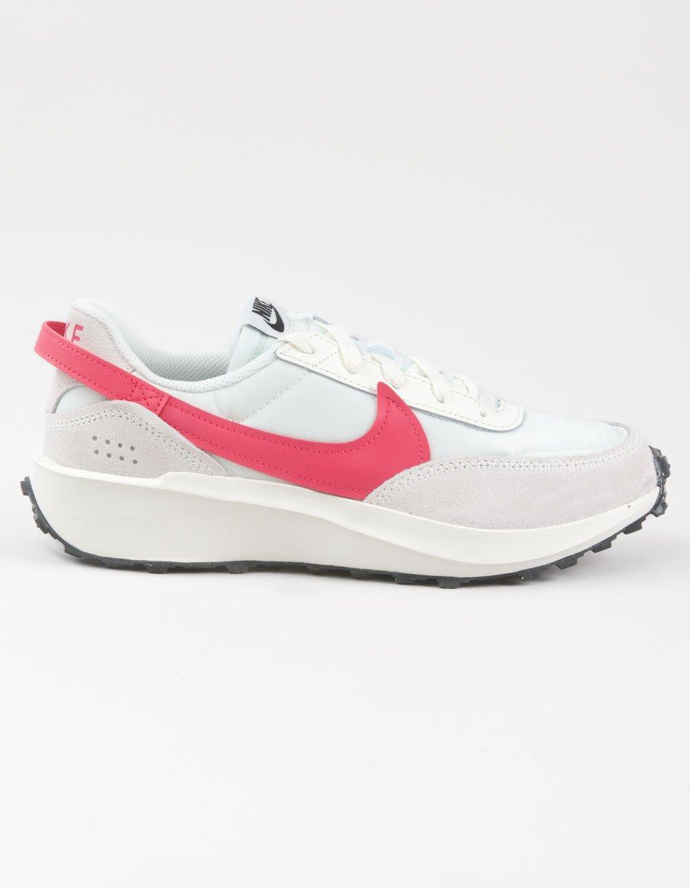 NIKE Waffle Debut Womens Shoes - WHT/BLUE Product Image