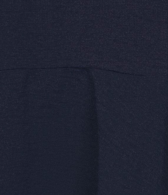 Leslie Fay Short Sleeve Keyhole Neck Fit and Flare Dress Product Image