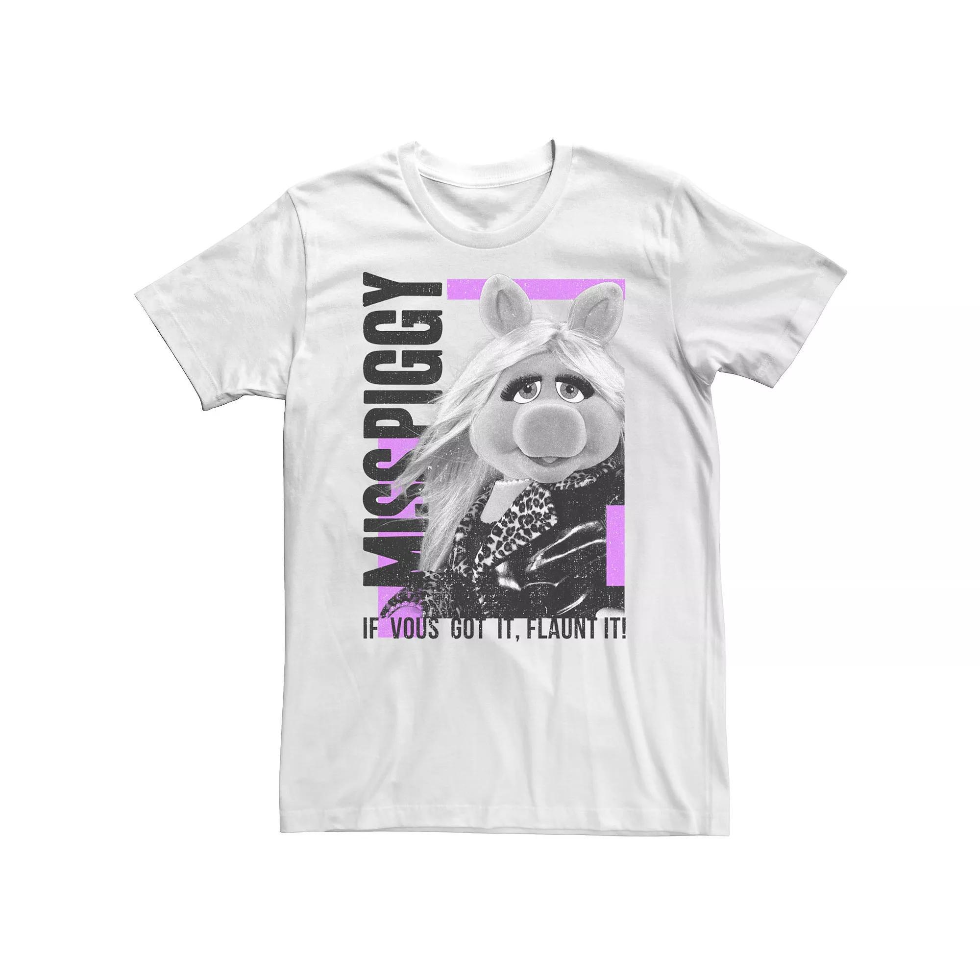 Big & Tall Disney The Muppets Miss Piggy "If Vous Got It, Flaunt It!" Tee, Men's, Size: 3XL Tall, White Product Image