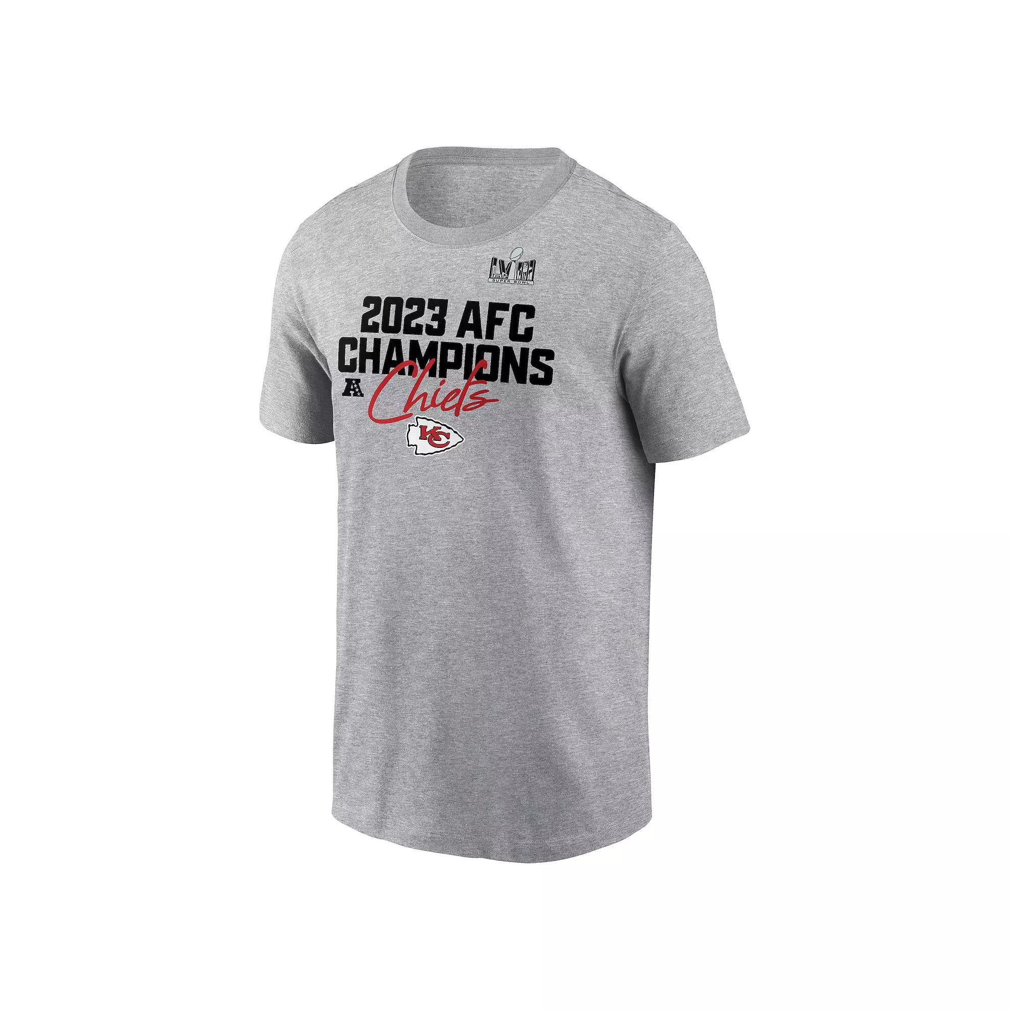 Men's Nike San Francisco 49ers NFL 2023 Conference Champions Roster Tee, Size: Large, Gray Product Image