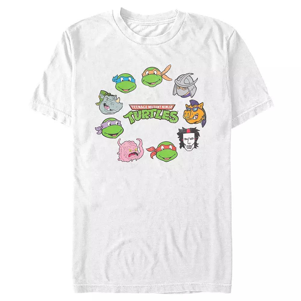 Men's Teenage Mutant Ninja Turtles Friends And Foes Graphic Tee, Size: XS, White Product Image
