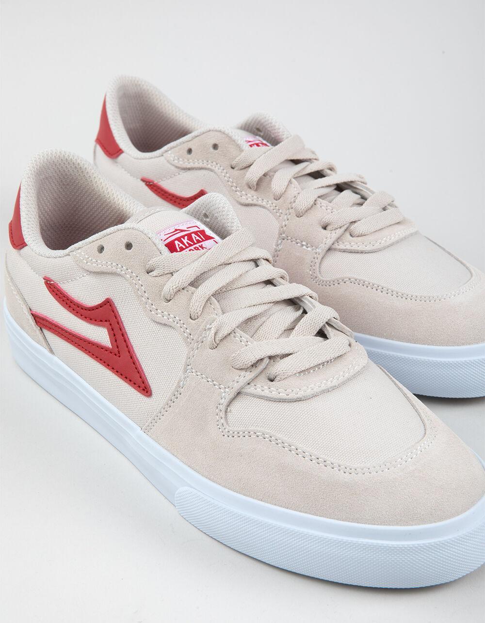LAKAI York Mens Shoes - WHT/RED Product Image
