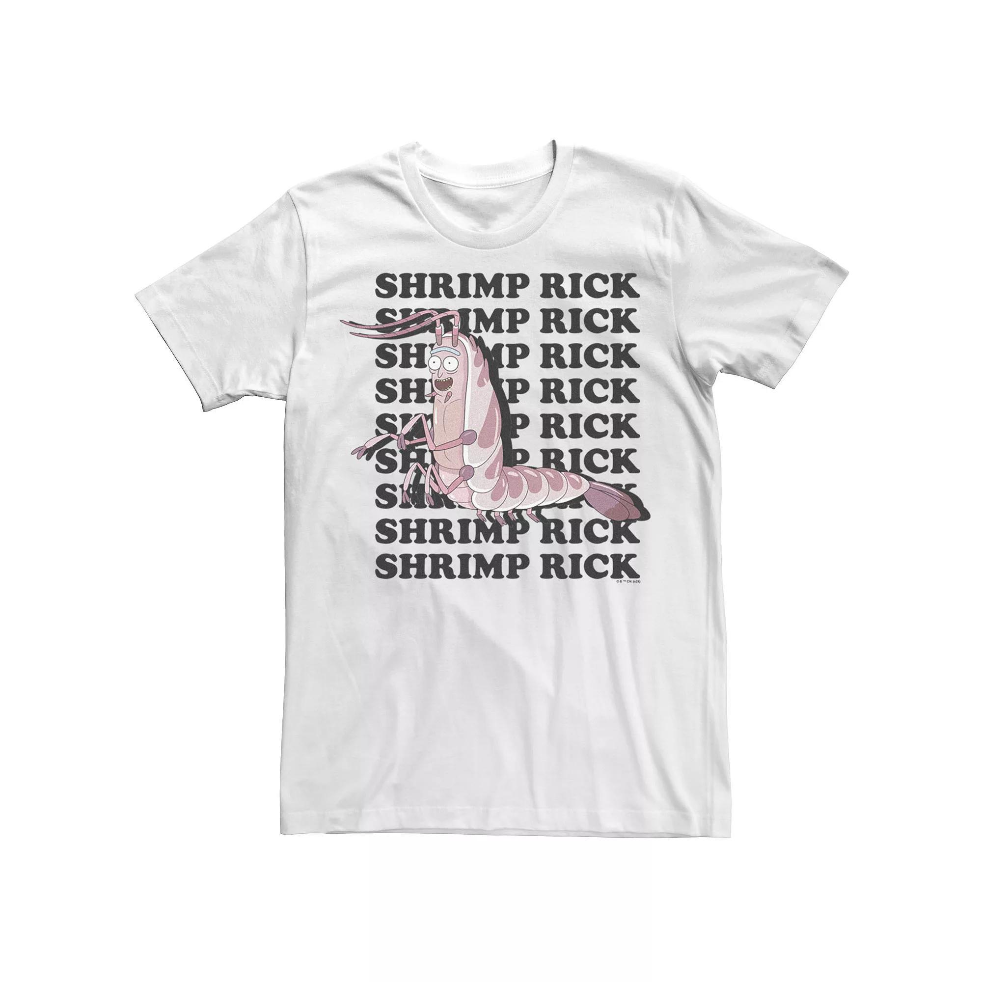 Men's Rick & Morty Shrimp Rick Portrait Tee, Size: XS, White Product Image
