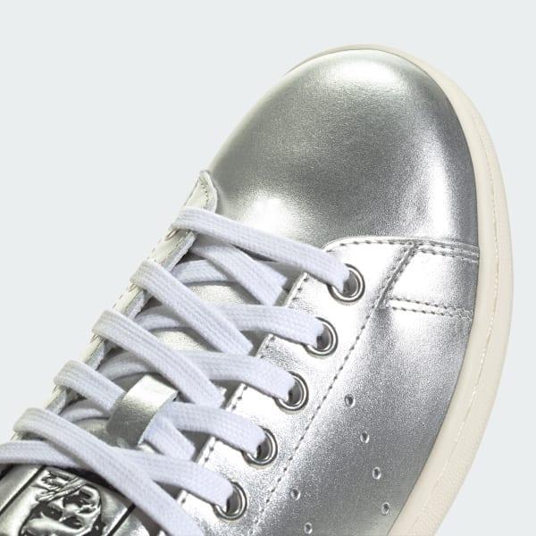 adidas Stan Smith Shoes Silver Metallic 7 Womens Product Image